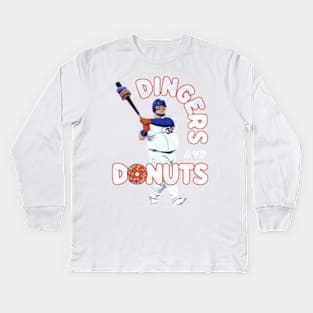 Dingers and Donuts Kids Long Sleeve T-Shirt